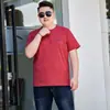 Camiseta Manga Curta Plus Size Masculina, Algodão Puro, Gola Redonda, Caimento Solto, Regata Tendência, Camisa Básica Jovem, Roupa de Verão