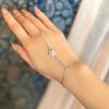 Pulseira de Dedo Flor Zircônia Explosões AliExpress Moda Europeia e Americana Senso de Alta Qualidade Pulseira Strass Pulseira Feminina