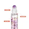 En Stock Botella Roller de Piedra Cruda de Cristal Natural de 10 ml, Botella Decantadora de Perfume de Alta Transparencia, Exquisita Botella Decantadora Roller de Gema
