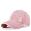 Chapéu de Brim Rasgado Lavado Estilo Novo Outono/Inverno 2026, Boné de Baseball Casual Versátil Unissex, Boné de Aba Reta Retrô