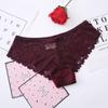 Exclusivo transfronteiriço para mulheres renda sexy cintura baixa renda comércio exterior triângulo plus size seda gelo sem costura roupa íntima feminina puro desejo