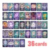 36 Peças Cartas Fantasia de Cachorro Fofo Céu Estrelado Cartas Oráculo de Filhote Energia Positiva Cartas de Cura Emocional