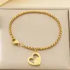Moderna y Dulce Multi-Estilo Corazón Hueco Forma de Corazón Cadena de Perlas para Padres e Hijos de Cintura Alta Día de la Madre Acero Inoxidable Pulsera para Mamá