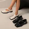 Zapatos de Mujer Tallas Grandes Transfronterizos 2026 Nuevo Estilo Elegantes Versátiles Planos Casuales Cómodos Retro Celebridad de Internet Mary Janes Planos Mujer