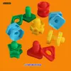 Juguetes Educativos de Ensamblaje con Tornillos para Niños, Botellas y Tuercas de Entrenamiento para Emparejar Materiales Didácticos, Bloques de Construcción, Entrenamiento de Educación Temprana para Jardín de Infancia