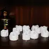 Lámpara de Vela LED Pequeña Electrónica con Control Remoto, Boca de Goteo Temporizada Transfronteriza, Lámpara de Ambiente LED para Fiesta de Halloween