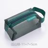 Bolsa de moedas de malha quadrada tridimensional de nylon simples Grande capacidade Chave Caso Cartão Bolsa Bolsa de moedas Bolsa de armazenamento transparente Bolsa