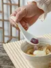 Colher de Cerâmica para Sopa, Colher Doméstica de Cerâmica com Cabo Longo para Macarrão, Colher Estilo Japonês, Colher Criativa Comercial, Colher para Ramen de Loja de Macarrão