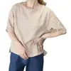 Camisa Casual Listrada Solta de Verão Estilo Japonês e Coreano Transfronteiriça