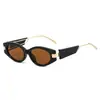 Gafas de Sol Ojo de Gato Familia m Nuevas Transfronterizas 2025 Estilo Metálico Personalizado Europeo y Americano Pequeñas Rectangulares Rápidas Decorativas para Mujer