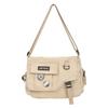 Bolso Bandolera Nuevo para Hombre, Bolso Mensajero de Lona de Estilo Japonés de Moda para Estudiantes, Bolso de Hombro Casual Versátil para Mujer