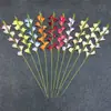 Flor individual de gladiolo artificial de 9 cabezas para arreglos de boda, arreglos florales, decoración del hogar, adornos de flores artificiales transfronterizos al por mayor