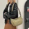 Bolsa Transversal de Ombro Único, Bolsa de Nylon Repelente à Água, Múltiplos Compartimentos, Grande Capacidade, Leve, Casual, Estilo Simples
