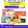 Caixa de cor impressa, caixa de avião personalizada, gaveta de couro de vaca em cartão branco, caixa de papel dobrável, máscara, caixa de embalagem de cosméticos, personalizada