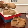 Versão em couro do sapato Birkenstock ultra macio, de sola grossa e cobertura total para mulheres, novo modelo 2026, mocassins preguiçosos de calçar sem cadarço