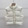 Popular Chaleco de Plumón de Pato Blanco al 90% con Cuello Alto para Mujer, Ropa de Abrigo para Otoño e Invierno 2026, Chaleco Cálido Casual Simple de Moda
