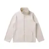 Fornecimento Exclusivo Transfronteiriço de Jaquetas Masculinas de Lã Dupla Face com Zíper para Outono e Inverno, Jaquetas Unisex Quentes de Couro com Forro de Lã