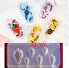 Accesorios para Arte de Uñas Molde de Silicona para Uñas DIY Hecho a Mano Popular Flor de Cinco Pétalos Flor Blanca Pequeña Rosa Crisantemo Ins Estilo Caliente