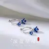 Brincos Elegantes de Estrela Azul com Design de Nicho, com uma Vibração Fresca e Doce, Acessórios de Orelha Exquisitos, Modernos e Únicos para Mulheres