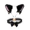 Diadema con Orejas de Gato y Cascabeles Set de Pulsera y Collar Set de Cola de Gato Accesorios para Diadema Accesorios para Fiesta de Halloween