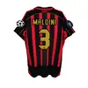 0910 Camiseta AC Milan Local Visitante Kaka Beckham Pirlo Manga Corta Manga Larga Uniforme de Fútbol Retro