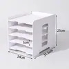 Estante Organizadora de Pastas Multicamadas para Escritório Suprimentos de Escritório Multifuncionais Prateleira Multicamadas Suporte para Documentos A4 Pasta