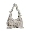 Moda de Invierno Bolso de Gran Capacidad para Mujer 2025 Nuevo Estilo Bolso de Hombro Plegado Bolso Cruzado Tote con Lazo Bolso Peludo