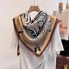 Nueva bufanda de gasa exterior con estampado animal para primavera y verano, que combina con todo, fina, cálida y explosiva.