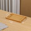 Bandejas de Madera de Bambú al por Mayor, Bandejas de Hotel para Artículos Desechables, Bandejas de Madera de Alta Calidad con Asas, Personalizables con Logo