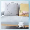 Brinquedo para Gato Gadget de Autoentretenimento, Bastão de Provocação Automático para Gatos com Pena, Ventosa e Sino, Resistente à Mordida para Filhotes