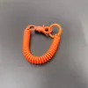 Pinzas Pintadas de Colores Hebilla Anillo de Resorte Cuerda Elástica Broche de Langosta Anillo de Resorte de Aleación Cuerda Retráctil Portatarjetas de Identificación Correa de Plástico