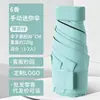 Sombrilla de Protección Solar con 40% de Descuento, Corta y Compacta de Solo 16 cm, Paraguas de Bolsillo Portátil, Protección UV, Paraguas Plegable Tipo Tarjeta para Hombres y Mujeres