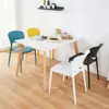 Sillas de plástico huecas, engrosadas para uso adulto, con respaldo, sillas de comedor, apilables, sillas de ocio estilo nórdico, disponibles para venta al por mayor