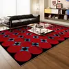 Tapete para Sala de Estar Estilo Étnico Lavado Imitação de Caxemira, Tapete de Chão para Sofá, Isolamento Térmico Refrescante Macio, Tapete Antiderrapante para Pés, Tapete de Quarto ao Lado da Cama