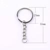 Materiais para Acessórios de Joias DIY Círculo Aberto de 25mm Círculo Plano Círculo Embossado Argola de Metal Chaveiro Corrente de Contas