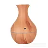 Fabricante Amazon Criativo Pequeno Vaso Criativo Madeira Grão Pequeno Vaso USB Colorido Luz Escritório Umidificador