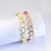 [Pequeño al por mayor] Pulsera Ojo de Gato de Color para Mujer Pulsera Sencilla de Oro Rosa Casual Texto Exclusivo Transfronterizo