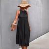 Ropa de mujer europea y americana 2022 primavera y verano nuevo eBay Amazon venta caliente popular holgado casual halter vestido de costura