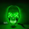 Máscara de Crânio Halloween LED Iluminada com Sangue Transfronteiriça, Máscara de Cabeça de Fantasma, Fantasia de Cabeça de Fantasma de Terror, Ecológica