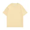 Camiseta deportiva de algodón de peso pesado, color liso, hombro normal, para trabajo en verano, camiseta de manga corta de seda de hielo para hombre, hecha a medida