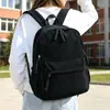 Bolsa de Libro Casual Simple para Mujeres Corduroy Japonés Color Sólido Estilo Perezoso Mochila de Viaje Mochila para Estudiantes de Secundaria Estudiantes Universitarios