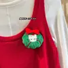 2025 Nuevas Muñecas de Peluche de Dibujos Animados de Navidad Papá Noel Árbol de Navidad Reno Broche Colgante Accesorios