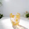 Venta al por mayor de fabricantes Tazas de Vidrio de Puntos Multicolor Personalizadas Estilo Retro Europeo y Americano Tazas de Cóctel Tazas de Vidrio para Jugo en Casa