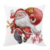 Ropa de Hogar Transfronterizo Amazon Nueva Festividad Navideña Funda de Almohada de Lino Funda de Cojín de Sofá
