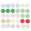 Cuentas Sueltas de Cristal de Vidrio de 10 mm con Forma de Trébol de Cuatro Hojas Color Gelatina Agujero Recto Cuentas para Pulsera Accesorios para Pulseras DIY
