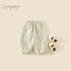 Pantalones de Algodón para Niña Otoño 2026 Nuevo Estilo Infantiles Cómodos Elegantes Primavera y Otoño Pantalones Casuales con Puño para Bebés Niñas