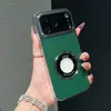 Adequado para iPhone 17 Pro Max, Capa de Celular com Textura de Couro com Efeito de Janela Grande para iPhone 16, Capa Protetora Anti-Queda para iPhone 15