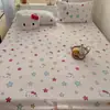 Lençol de Cama de Leite Espesso de Inverno Ajustado Peça Única Quente Cobertura de Lençol de Cama de Coral Fleece Cobertura de Colchão com Veludo Adicional Cobertura Protetora Conjunto de Três Peças