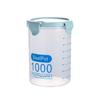Pote Hermético Transparente de Plástico para Conservação de Alimentos Armazenamento de Comida Caixa de Armazenamento de Grãos para Cozinha com Tampa Pote de Armazenamento