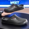 Pantuflas de Verano para Hombre 2025 Nuevo Estilo Caliente Ligeras para Exteriores Suela Suave Casual Combinan con Todo Chanclas para Caminar por el Agua en la Playa
